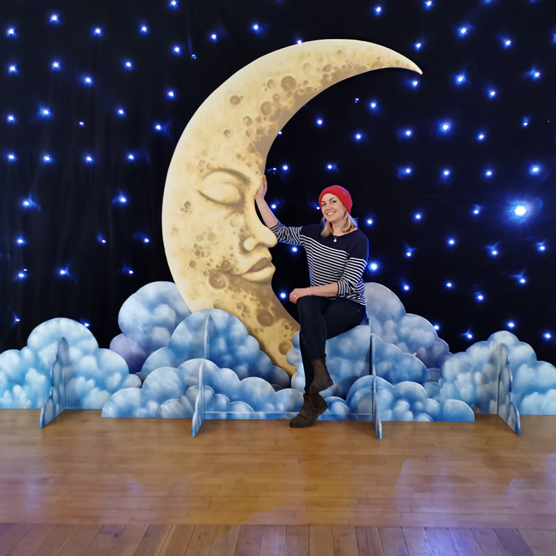 Moon and Clouds Photo Seat (backdrop not included) 2